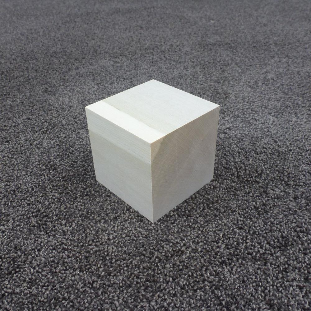 ホオ 立方体 70×70×70 (仕上げ加工済み商品)