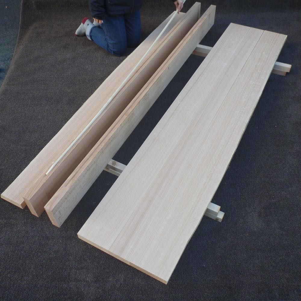 レッドオーク 加工品 デステガーボード 2000×40×850 (仕上げ加工済み商品)