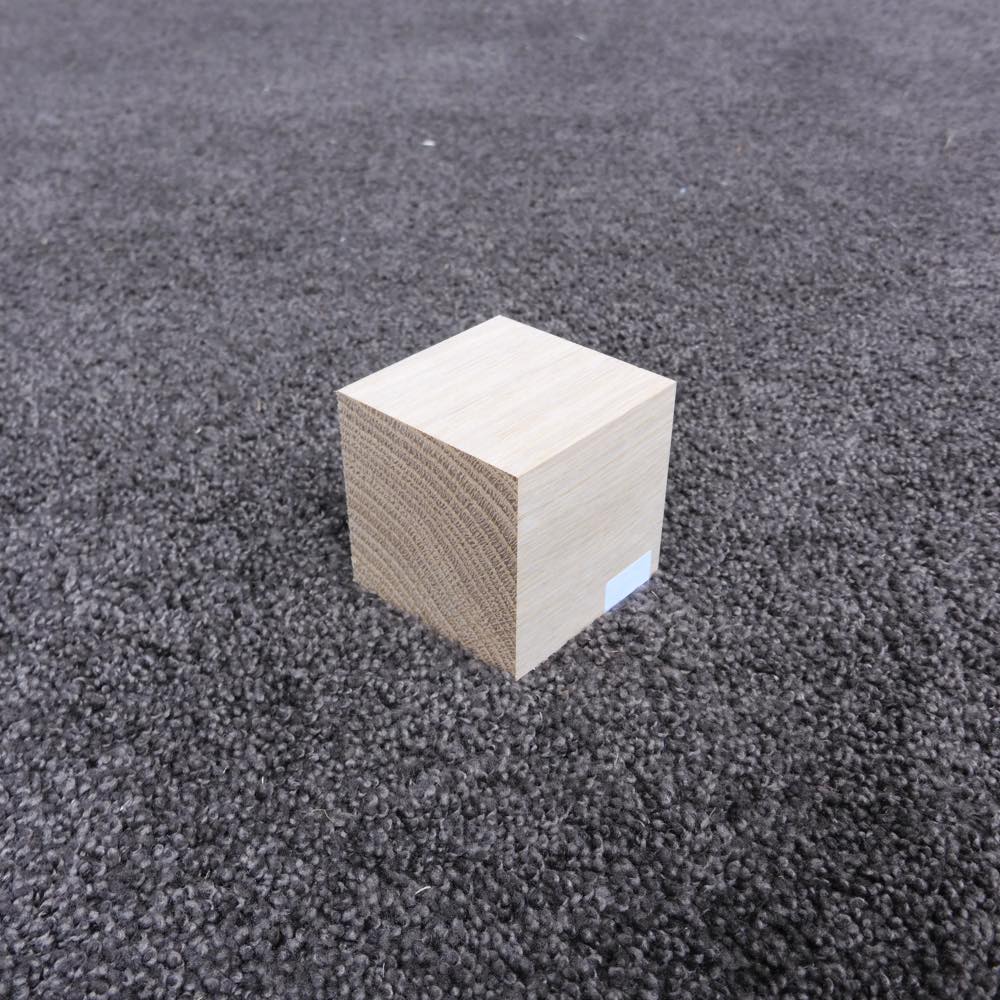 ホワイトオーク 立方体 50×50×50 (仕上げ加工済み商品)
