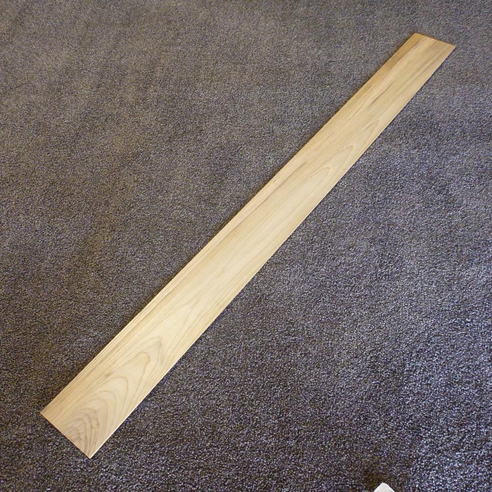チーク 板目 1000×3×90 (仕上げ加工済み商品)