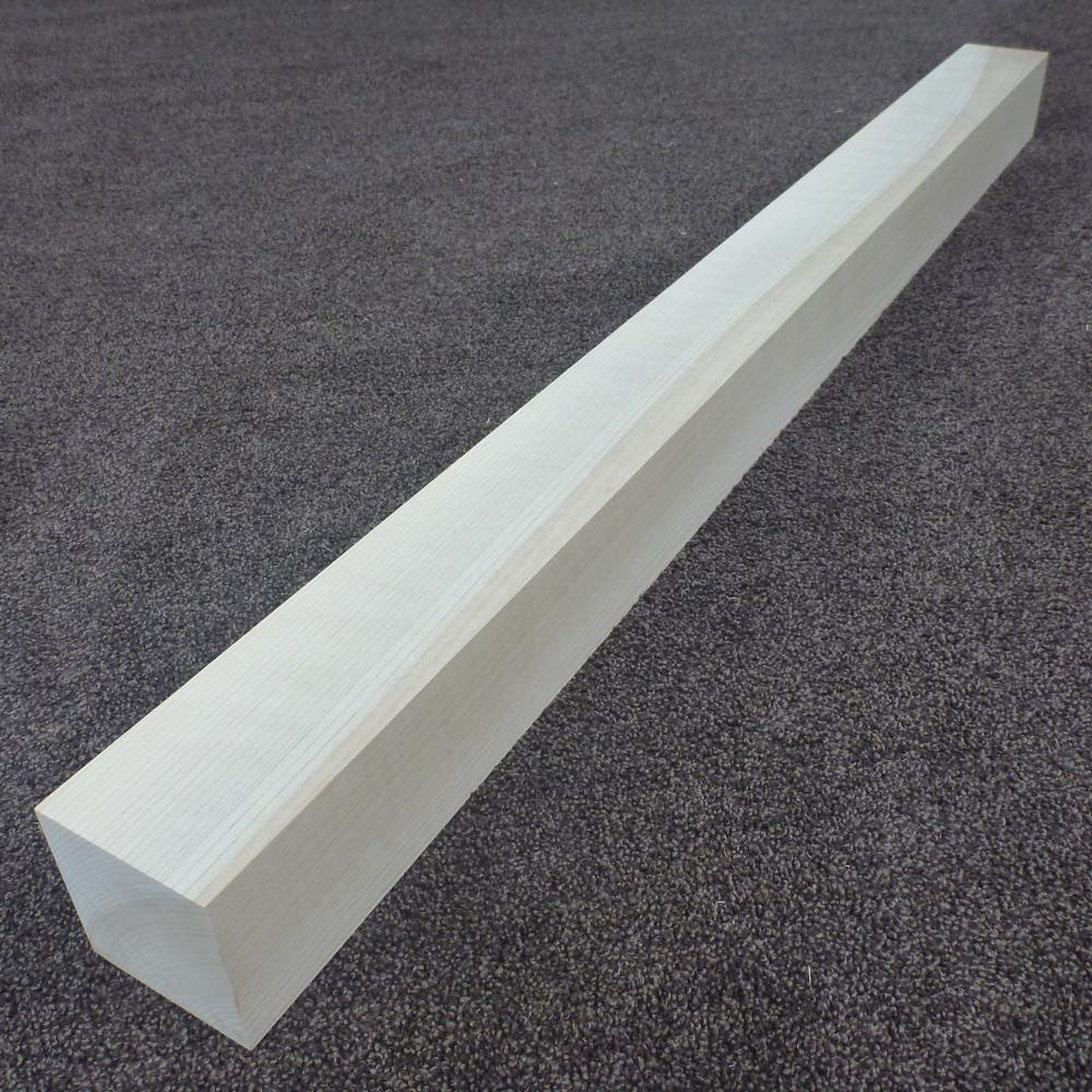 ホオ　角材　1000×70×70　（仕上げ加工済み商品）