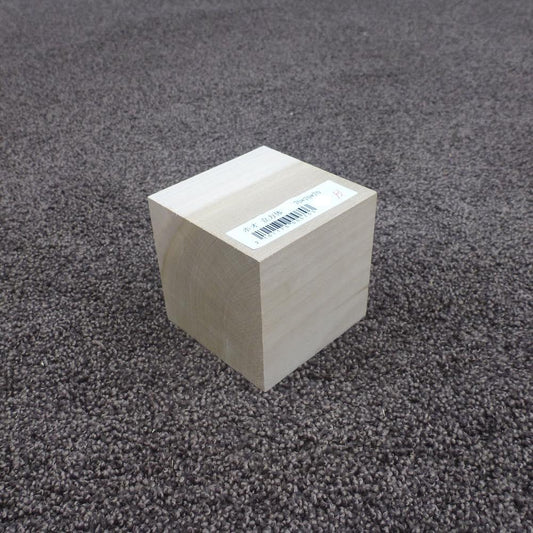 ホオ　立方体　70×70×70　（仕上げ加工済み商品）