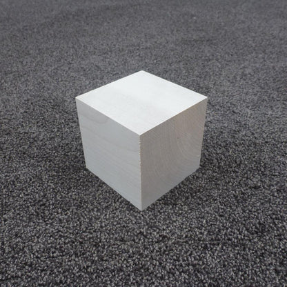 ホオ　立方体　75×75×75　（仕上げ加工済み商品）