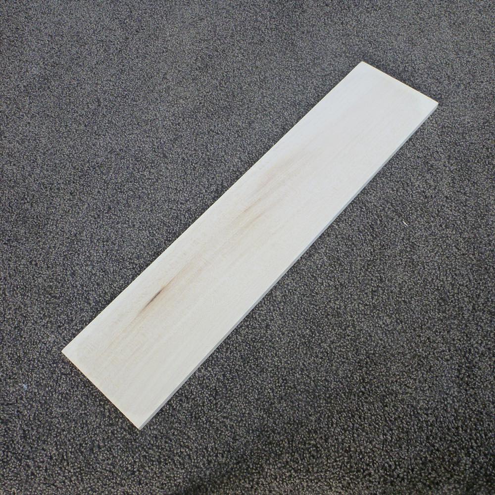 シナ　柾目　450×8×100　（仕上げ加工済み商品）