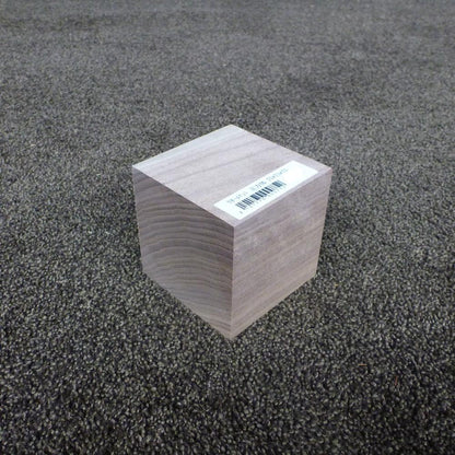 ウォールナット　立方体　75×75×75　（仕上げ加工済み商品）