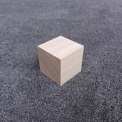 サペリ　立方体　75×75×75　（仕上げ加工済み商品）