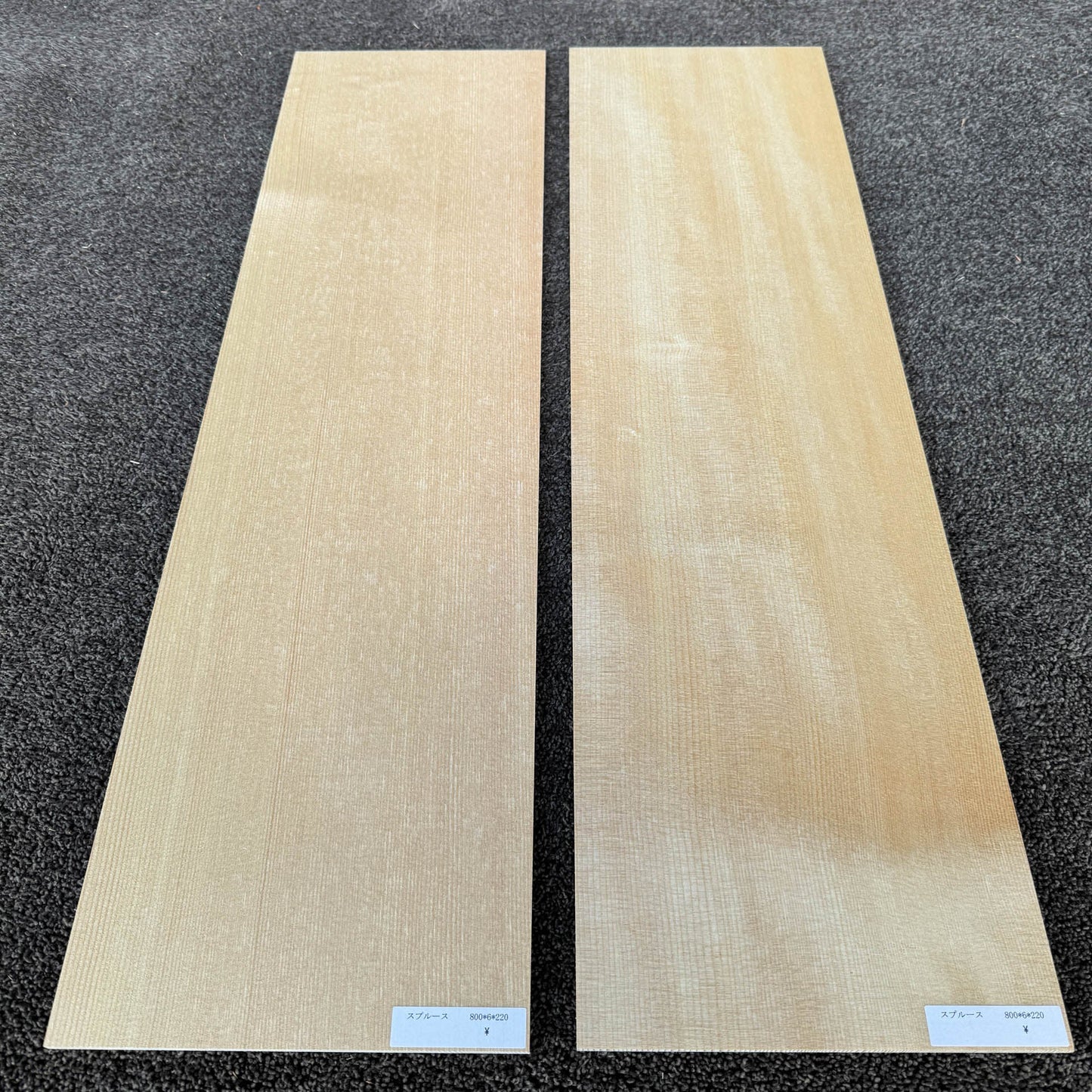 スプルース楽器材 ギター トップ用 スプルース 長さ800mm×厚み6mm×巾220mm