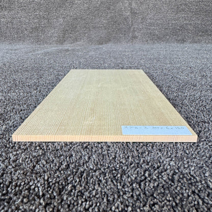 スプルース楽器材 ギター トップ用 スプルース 長さ300mm×厚み6mm×巾160mm