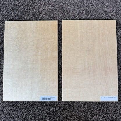 スプルース楽器材 ギター トップ用 スプルース 長さ300mm×厚み3mm×巾200mm