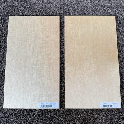 スプルース楽器材 ギター トップ用 スプルース 長さ300mm×厚み3mm×巾170mm